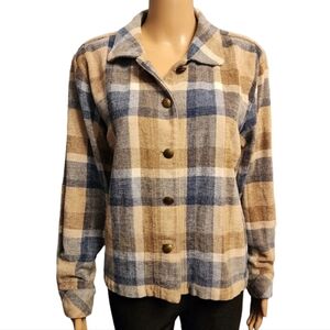 Christopher & Banks Plaid Jacket Size M